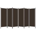 Miniatyrbillede 3 af 7: 6-panels rumdeler 300 x 180 cm brun - Rumdeler - Rumdelere - Home & Living