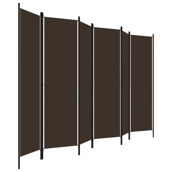 6-panels rumdeler 300 x 180 cm brun - Rumdeler - Rumdelere - Home & Living