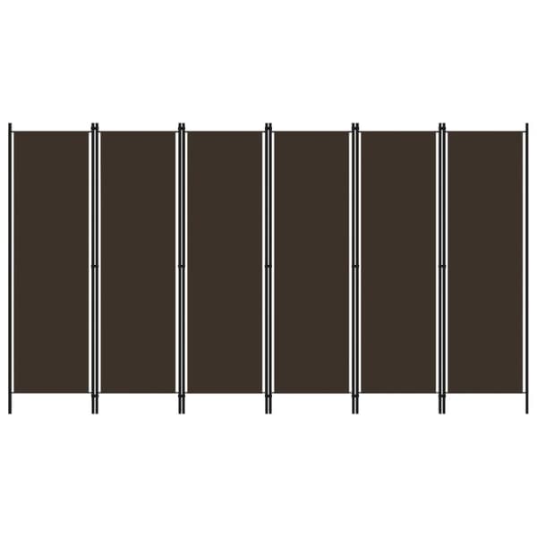 6-panels rumdeler 300 x 180 cm brun - Rumdeler - Rumdelere - Home & Living