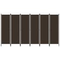 Miniatyrbillede 2 af 7: 6-panels rumdeler 300 x 180 cm brun - Rumdeler - Rumdelere - Home & Living