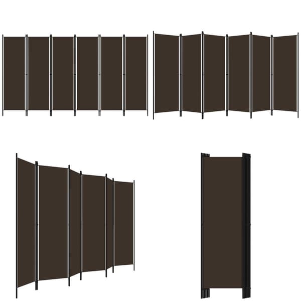 6-panels rumdeler 300 x 180 cm brun - Rumdeler - Rumdelere - Home & Living