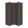 Miniatyrbillede 5 af 9: 4-panels rumdeler 200x200 cm stof brun - Rumdeler - Rumdelere - Home & Living