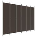 Miniatyrbillede 3 af 9: 6-panels rumdeler 300x220cm stof brun - Rumdeler - Rumdelere - Home & Living