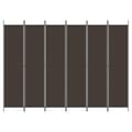 Miniatyrbillede 4 af 9: 6-panels rumdeler 300x220cm stof brun - Rumdeler - Rumdelere - Home & Living