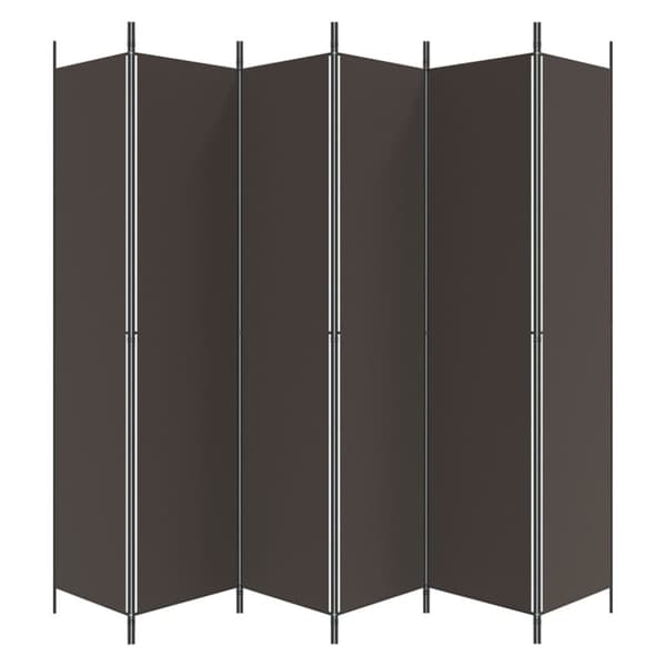 6-panels rumdeler 300x220cm stof brun - Rumdeler - Rumdelere - Home & Living