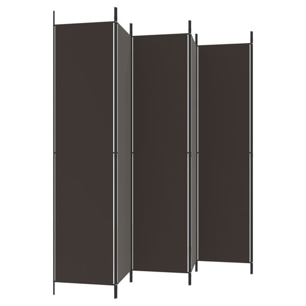 6-panels rumdeler 300x220cm stof brun - Rumdeler - Rumdelere - Home & Living