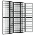Miniatyrbillede 3 af 8: 5-panels rumdeler 200x170 cm foldbar japansk stil sort - Rumdeler - Rumdelere - Home & Living