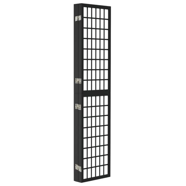 5-panels rumdeler 200x170 cm foldbar japansk stil sort - Rumdeler - Rumdelere - Home & Living