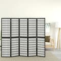 Miniatyrbillede 2 af 8: 5-panels rumdeler 200x170 cm foldbar japansk stil sort - Rumdeler - Rumdelere - Home & Living