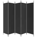 Miniatyrbillede 5 af 9: 5-panels rumdeler 250x200 cm stof sort - Rumdeler - Rumdelere - Home & Living