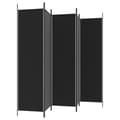 Miniatyrbillede 6 af 9: 5-panels rumdeler 250x200 cm stof sort - Rumdeler - Rumdelere - Home & Living