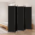 Miniatyrbillede 2 af 9: 5-panels rumdeler 250x200 cm stof sort - Rumdeler - Rumdelere - Home & Living