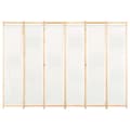 Miniatyrbillede 3 af 9: 6-panelers rumdeler 240 x 170 x 4 cm stof cremefarvet - Rumdeler - Rumdelere - Home & Living
