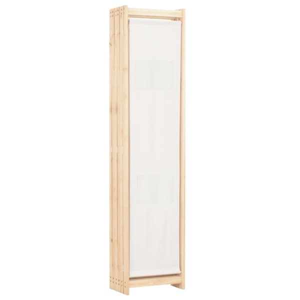 6-panelers rumdeler 240 x 170 x 4 cm stof cremefarvet - Rumdeler - Rumdelere - Home & Living
