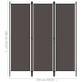 Miniatyrbillede 7 af 7: 3-panels rumdeler 150 x 180 cm antracitgrå - Rumdeler - Rumdelere - Home & Living