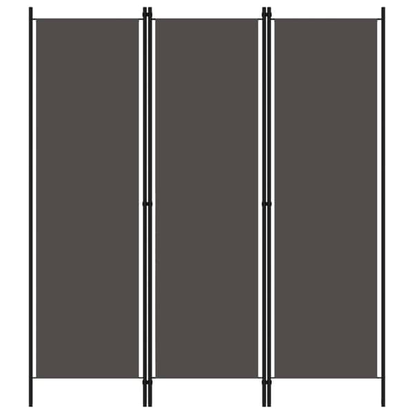 3-panels rumdeler 150 x 180 cm antracitgrå - Rumdeler - Rumdelere - Home & Living
