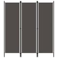 Miniatyrbillede 2 af 7: 3-panels rumdeler 150 x 180 cm antracitgrå - Rumdeler - Rumdelere - Home & Living