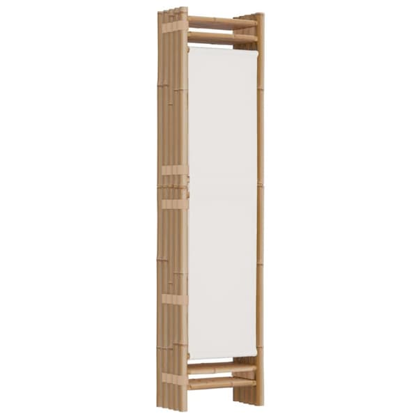 5-panels rumdeler 200 cm foldbar bambus og kanvas - Rumdeler - Rumdelere - Home & Living