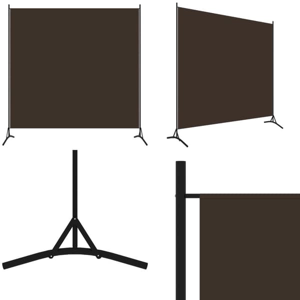 Tilanjakaja ruskea 175x180 cm kangas - Tilanjakaja - Tilanjakajat - Home & Living