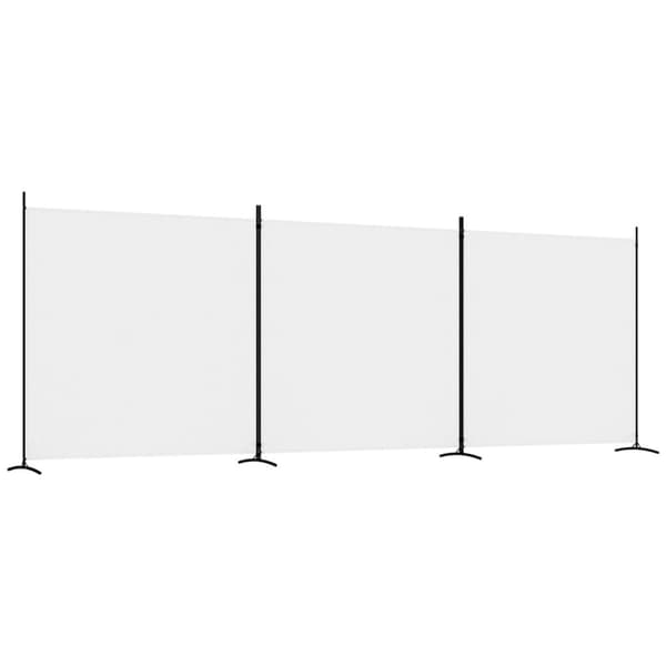 3-panels rumdeler 525x180 cm stof hvid - Rumdeler - Rumdelere - Home & Living