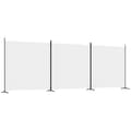 Miniatyrbillede 3 af 9: 3-panels rumdeler 525x180 cm stof hvid - Rumdeler - Rumdelere - Home & Living