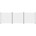 Miniatyrbillede 4 af 9: 3-panels rumdeler 525x180 cm stof hvid - Rumdeler - Rumdelere - Home & Living