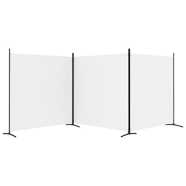 3-panels rumdeler 525x180 cm stof hvid - Rumdeler - Rumdelere - Home & Living