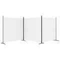 Miniatyrbillede 5 af 9: 3-panels rumdeler 525x180 cm stof hvid - Rumdeler - Rumdelere - Home & Living