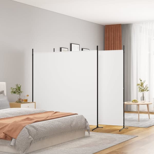3-panels rumdeler 525x180 cm stof hvid - Rumdeler - Rumdelere - Home & Living