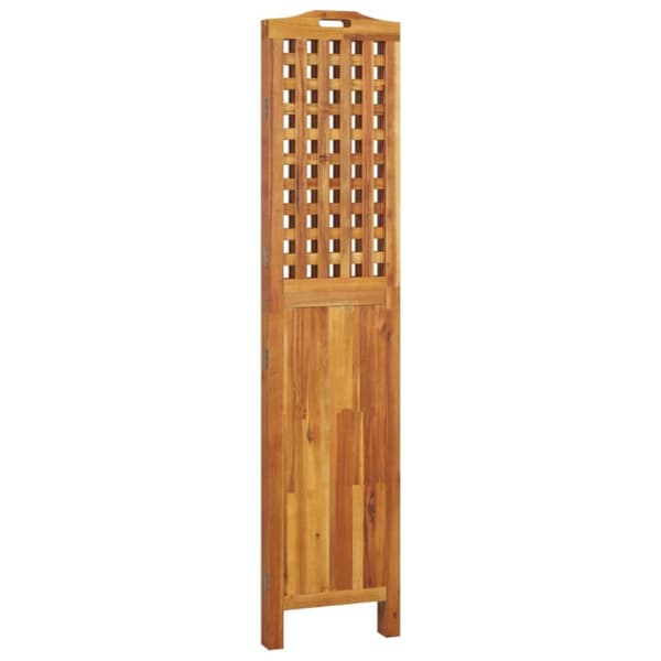 3-panels rumdeler 121,5x2x180 cm massivt akacietræ - Rumdeler - Rumdelere - Home & Living