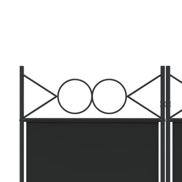 6-panels rumdeler 240x200 cm stof sort - Rumdeler - Rumdelere - Home & Living