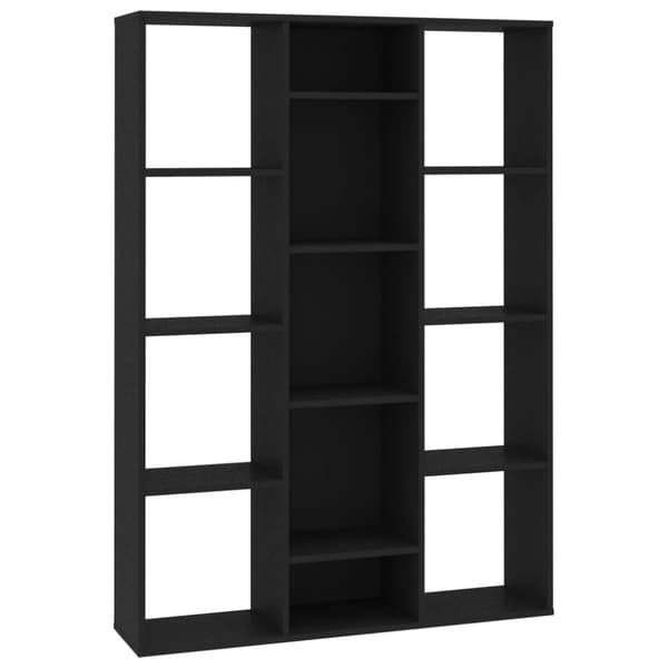 Rumdeler/bogreol 100x24x140 cm konstrueret træ sort - Rumdeler - Rumdelere - Home & Living