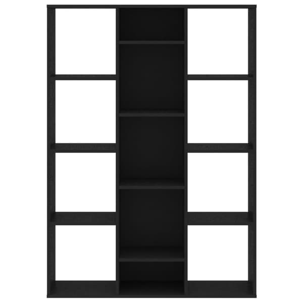Rumdeler/bogreol 100x24x140 cm konstrueret træ sort - Rumdeler - Rumdelere - Home & Living