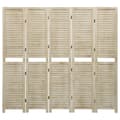 Miniatyrbillede 3 af 9: 5-panels rumdeler 175x165 cm massivt kejsertræ - Rumdeler - Rumdelere - Home & Living