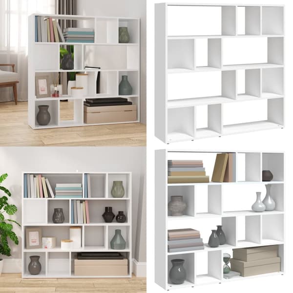 Bokhylla/Rumsavdelare vit 105x24x102 cm - Bokhylla - Bokhyllor - Home & Living