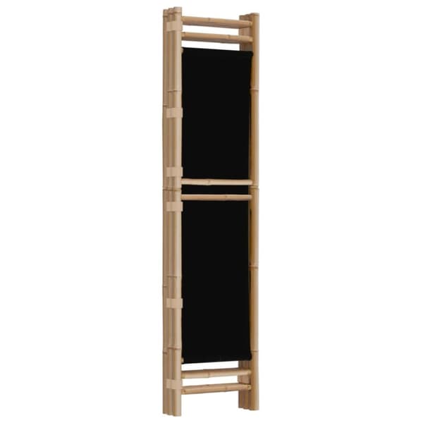 3-panels rumdeler 120 cm foldbar bambus og kanvas