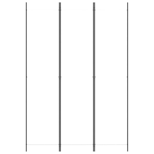 3-panels rumdeler 150x220 cm stof hvid