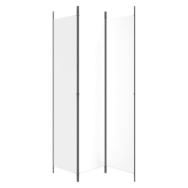 3-panels rumdeler 150x220 cm stof hvid