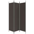 Miniatyrbillede 4 af 8: 3-panels rumdeler 150x200 cm stof brun