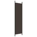 Miniatyrbillede 6 af 8: 3-panels rumdeler 150x200 cm stof brun