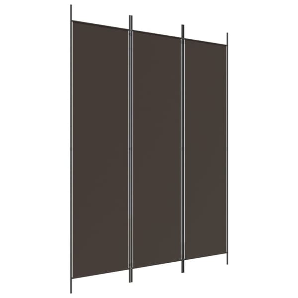3-panels rumdeler 150x200 cm stof brun
