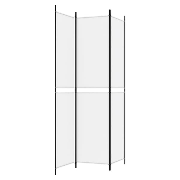 3-panels rumdeler 150x220 cm stof hvid