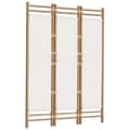 Miniatyrbillede 3 af 9: 3-panels rumdeler 120 cm foldbar bambus og kanvas
