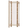 Miniatyrbillede 2 af 9: 3-panels rumdeler 120 cm foldbar bambus og kanvas