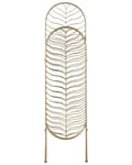 Miniatyrbild 6 av 9: Rumsavdelare Guld Metall Järn Ram 3 Paneler Fällbara Dekorativa Skärmar Partition