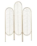 Miniatyrbild 1 av 9: Rumsavdelare Guld Metall Järn Ram 3 Paneler Fällbara Dekorativa Skärmar Partition
