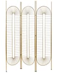 Miniatyrbillede 1 af 9: Rumdeler Guld Jern 135 x 170 cm Dekorativ Skærmvæg Paravent til Indendørs Kontor