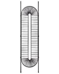 Miniatyrbilde 6 av 9: Romdeler Svart Metall 135 x 170 cm 3 paneler Sammenleggbar Håndlaget Dekorativ Moderne og glamorøs stil Skjermvegg