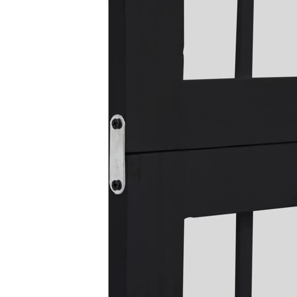 vidaXL Romdeler 4 paneler svart heltre keisertre