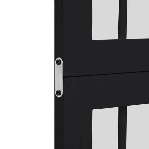 vidaXL Romdeler 4 paneler svart heltre keisertre